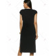 Sophisticated Fitted V-Neck Short Sleeves Dress For Women545205